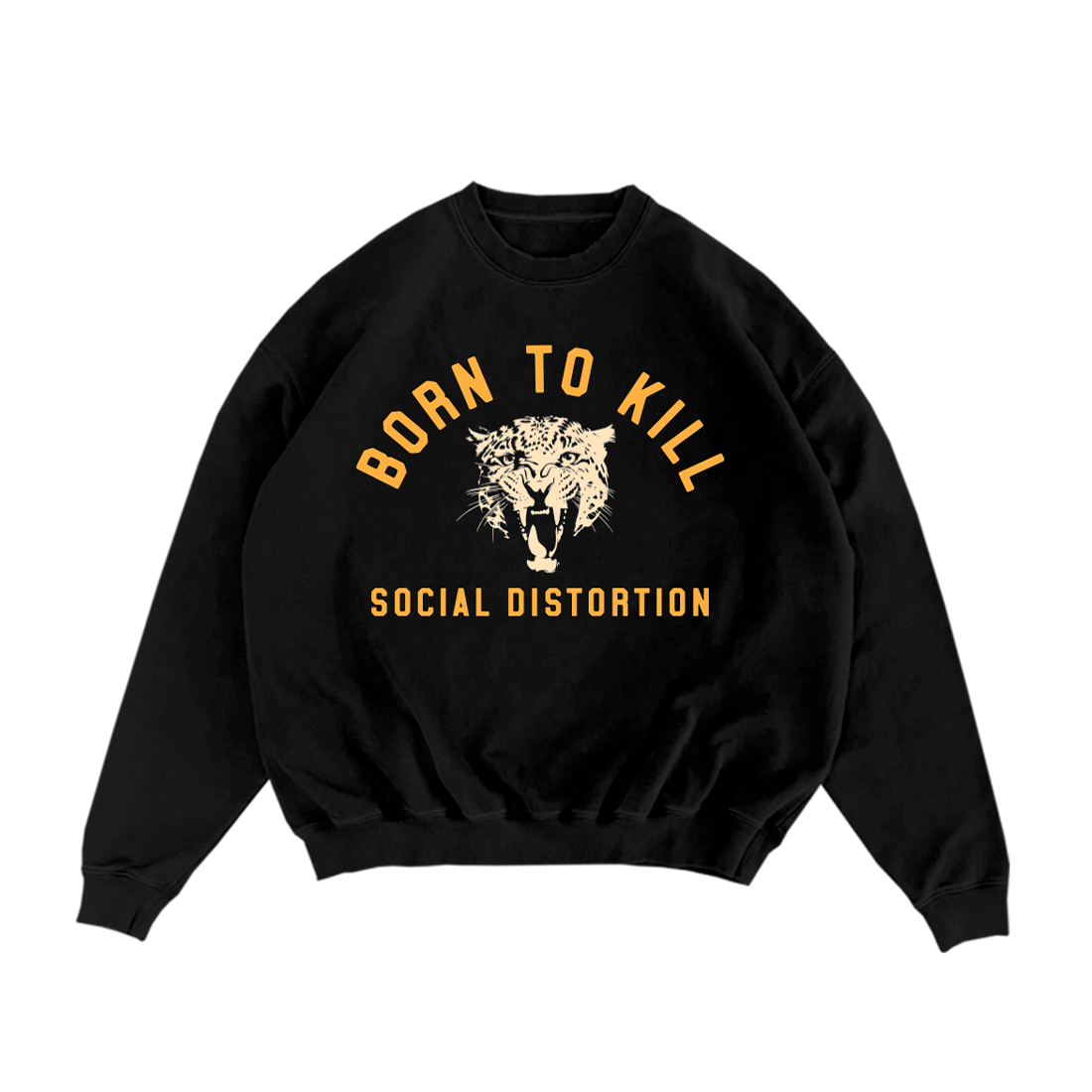 Social Distortion Born To Kill Roar Crewneck Fleece Sweatshirt 436993