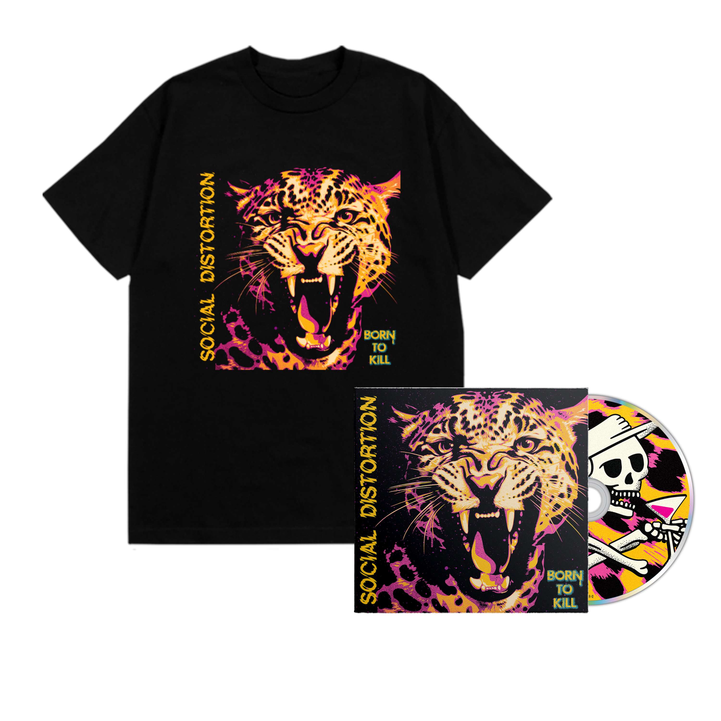 Social Distortion Born to Kill CD + Album Cover Shirt 437003