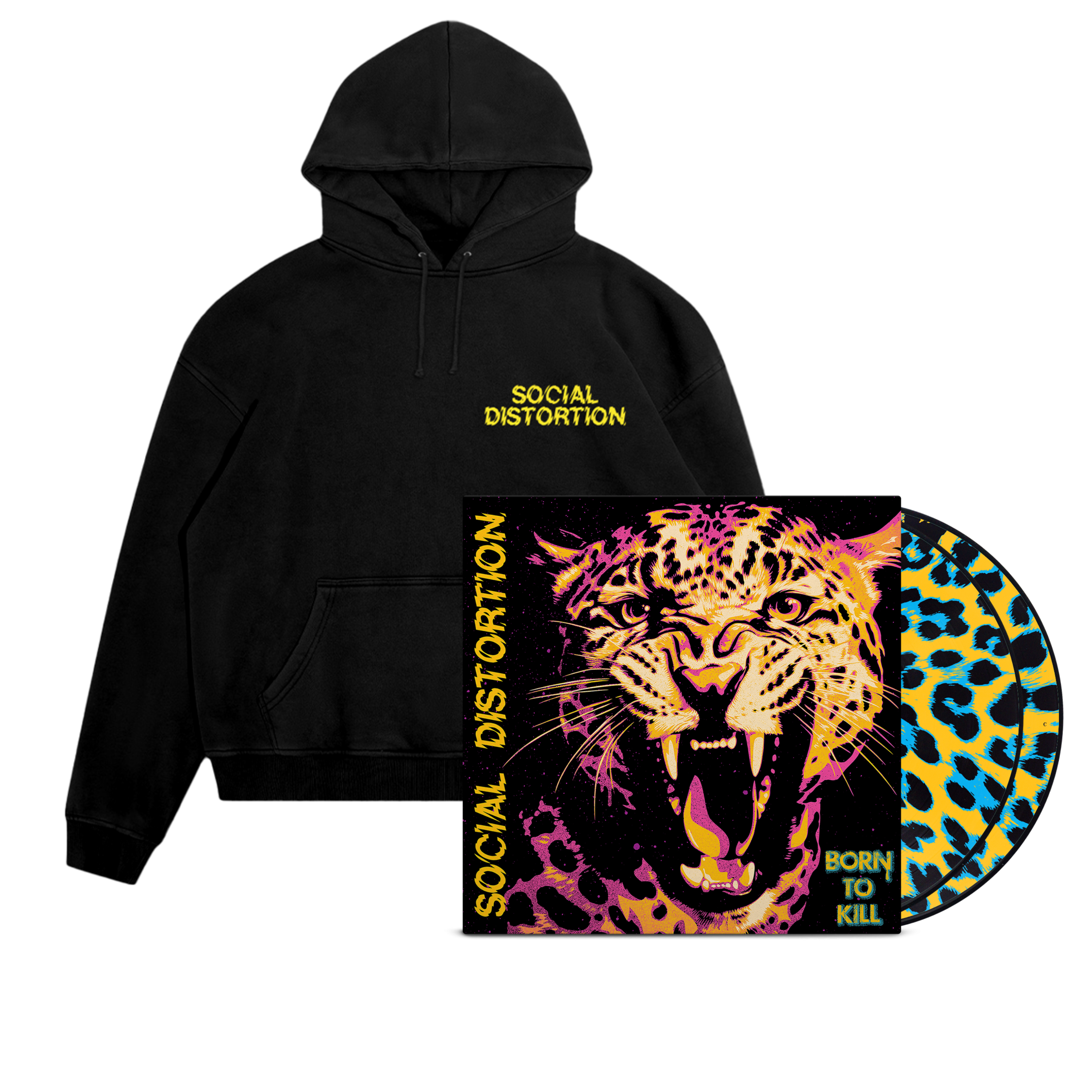 Social Distortion Born to Kill Picture Disc Vinyl + Album Cover Hoodie 437059